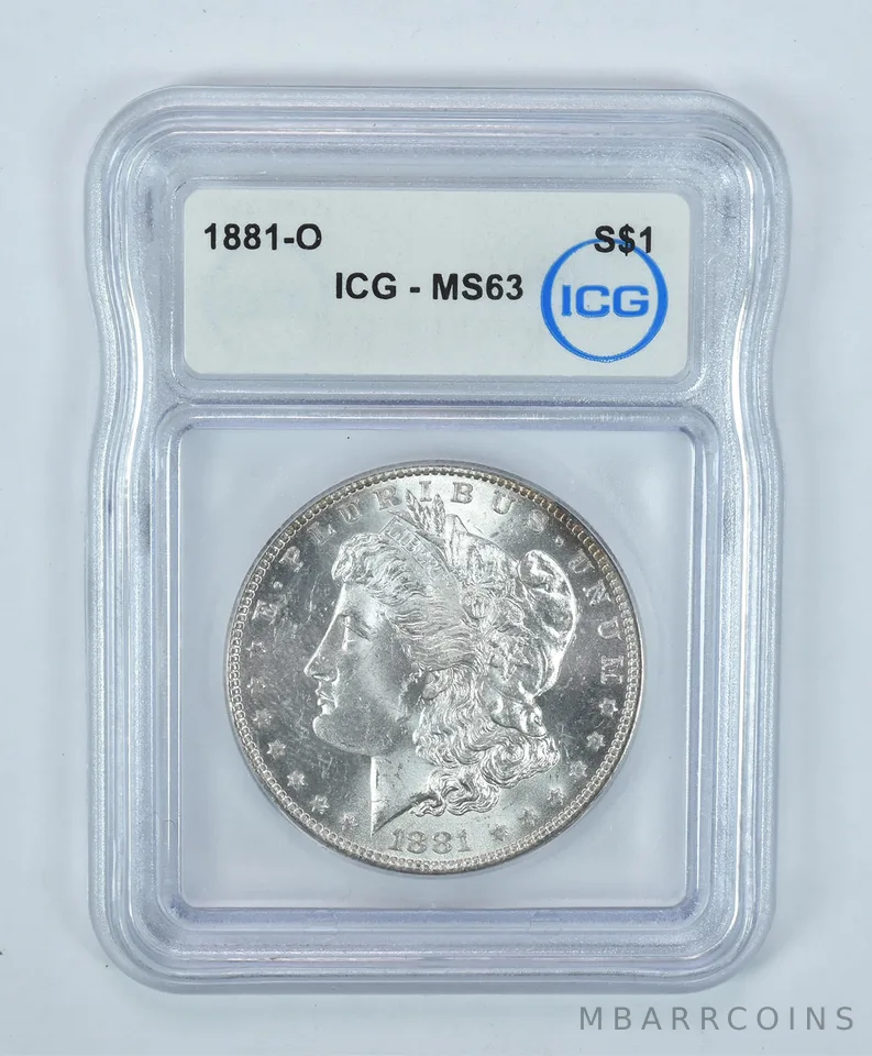 1881-O Morgan Silver Dollar MS63 ICG