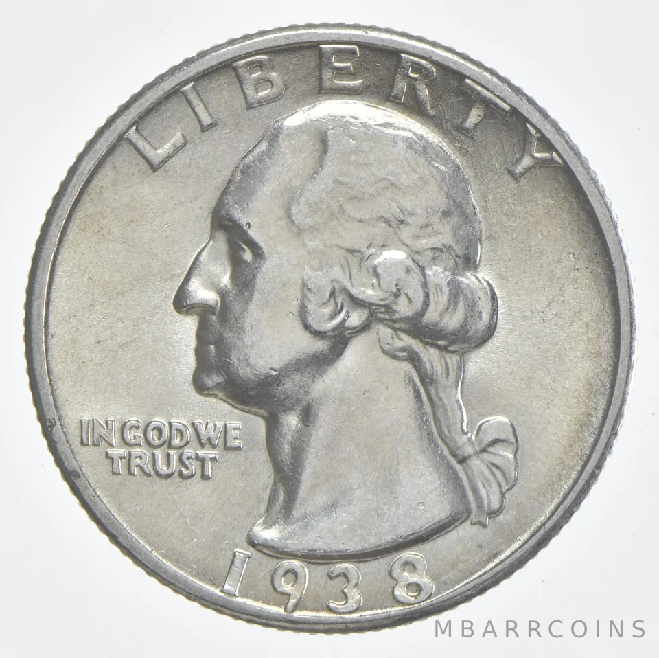 1938-S BU Washington Quarter Silver