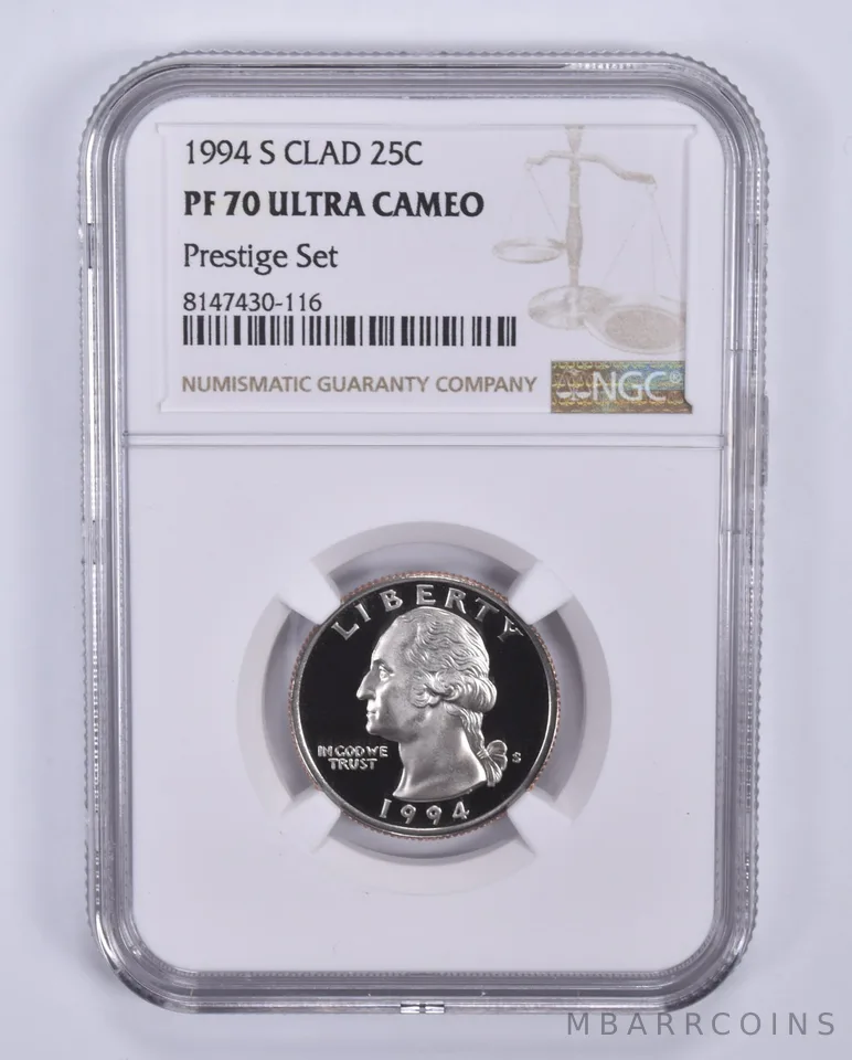1994-S Washington Quarter CLAD Prestige Set PF70 UCAM NGC Brown Label