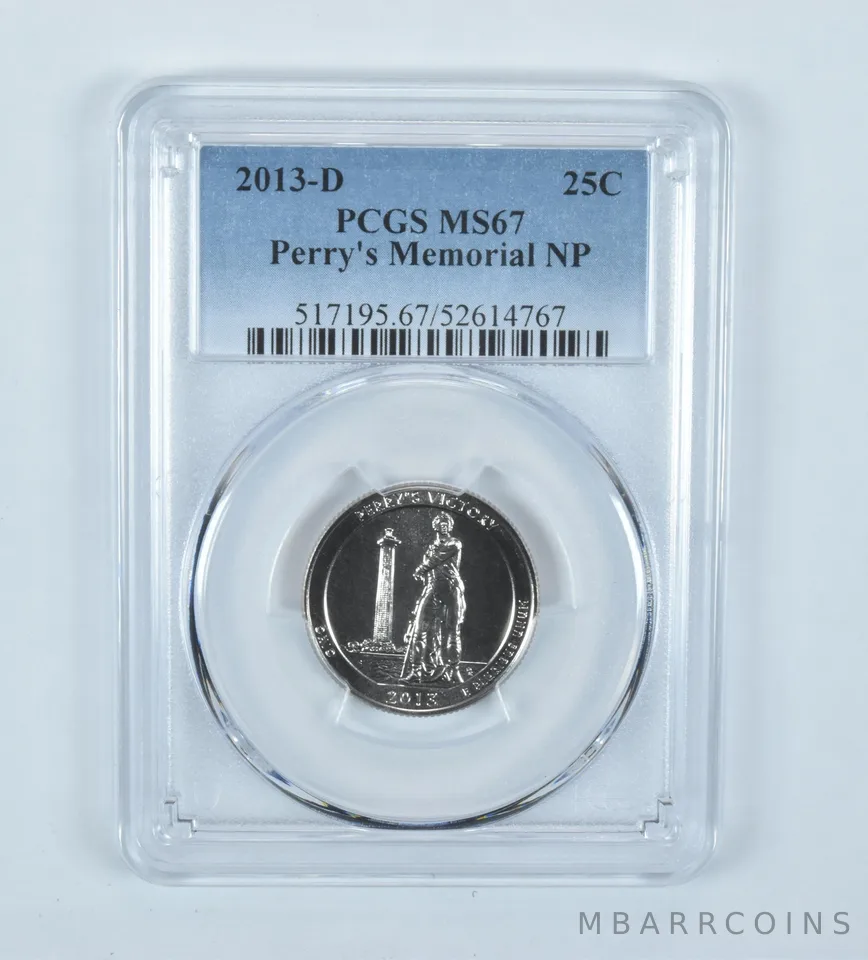 2013-D Washington Quarter ATB Perry's Memorial MS67 PCGS
