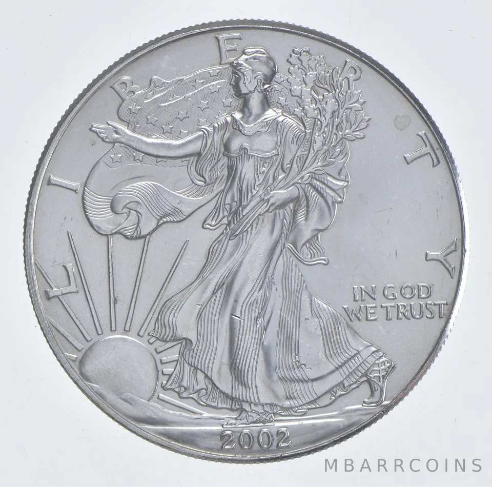 Better Date 2002 American Silver Eagle 1 Troy Oz .999 Fine Silver *578