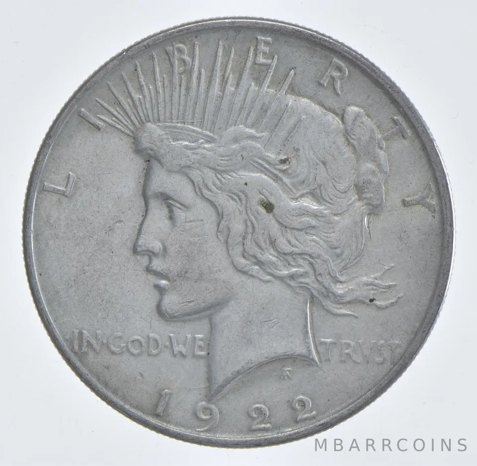 Better - 1922 Peace Silver Dollar - 90% US Coin *666