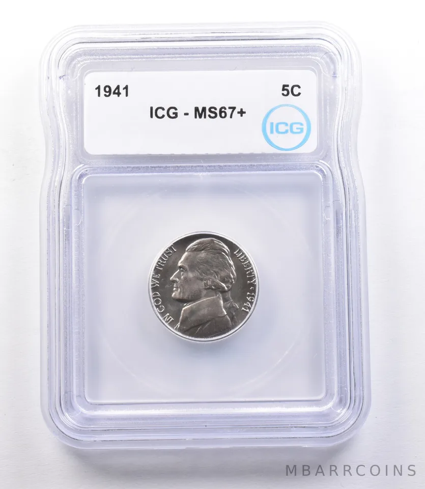 1941 Jefferson Nickel MS67+ ICG *1899