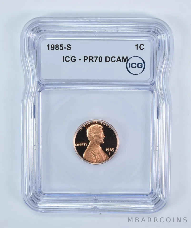 1985-S Lincoln Memorial Cent PR70 DCAM ICG