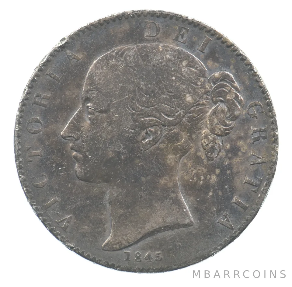 1845 Great Britain Crown *0055