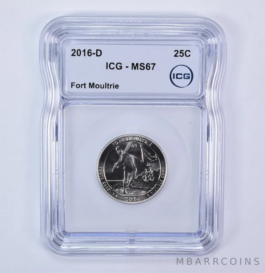 2016-D Washington Quarter ATB Fort Moultrie MS67 ICG