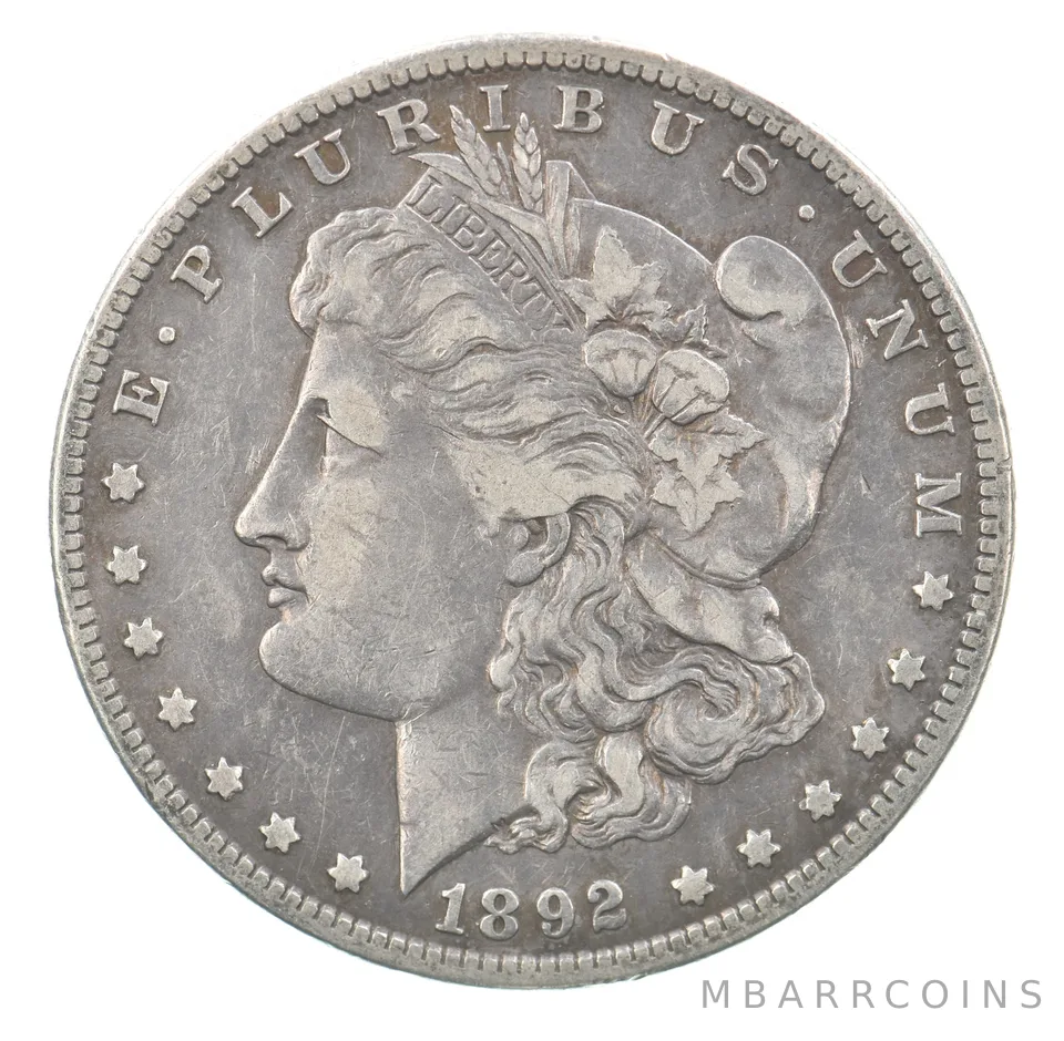 1892-S Morgan Silver Dollar Beautiful Tone *1954