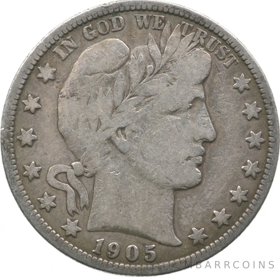 1905-S Barber Half Dollar a2419