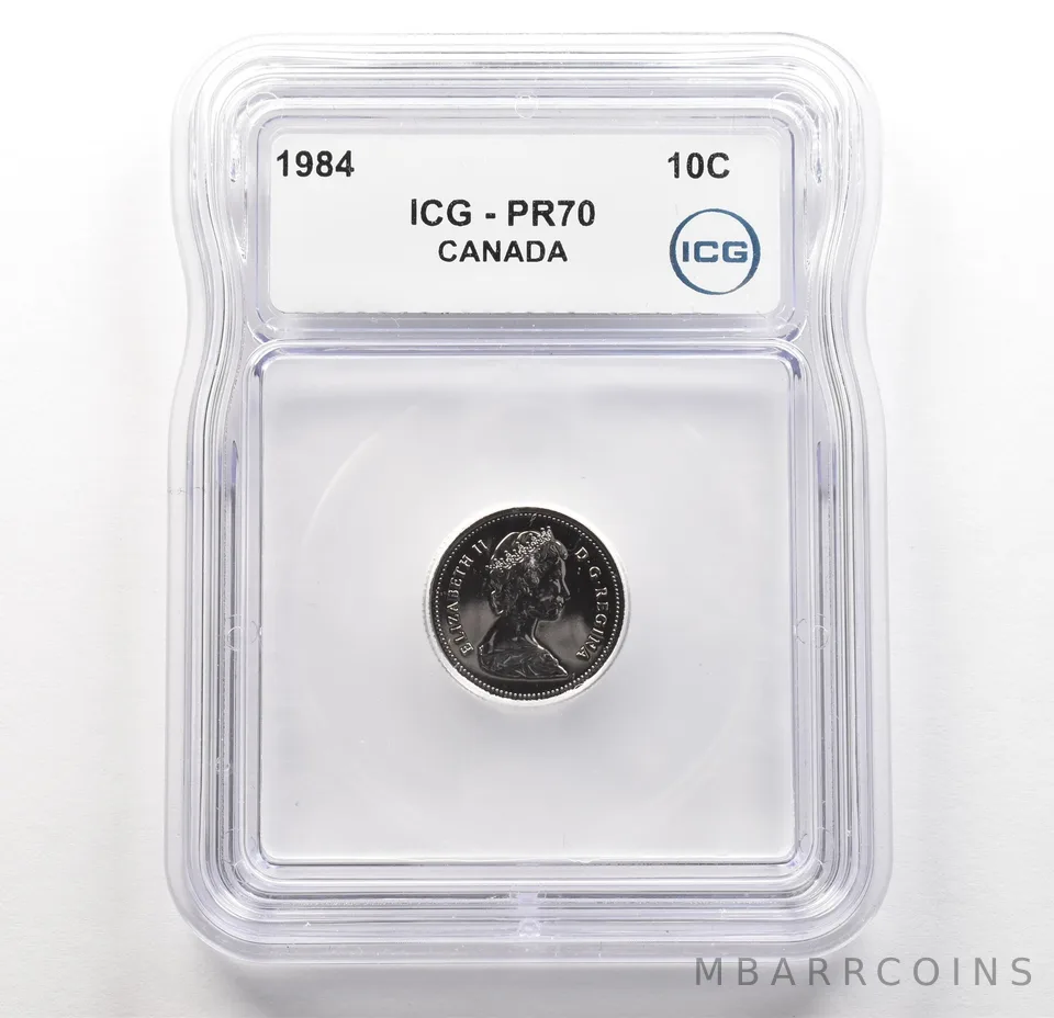 1984 Canada 10 Cents PR70 ICG a6217