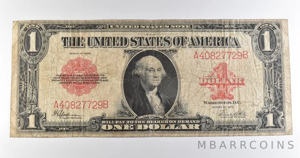 1923 $1 Legal Tender Large Note Red Seal *3587