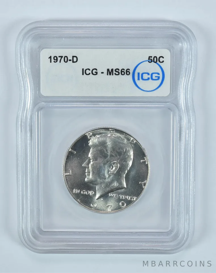 1970-D Kennedy Half Dollar MS66 ICG