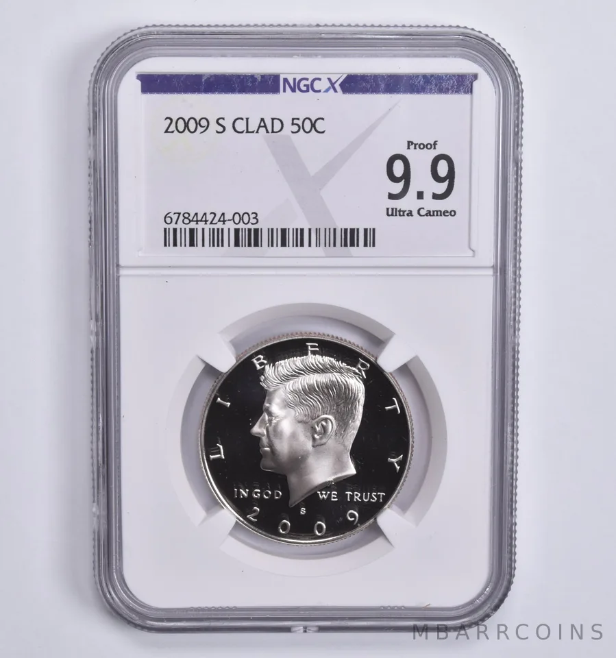 2009-S Kennedy Half Dollar CLAD 50c Proof 9.9 UCAM NGC X NGCX