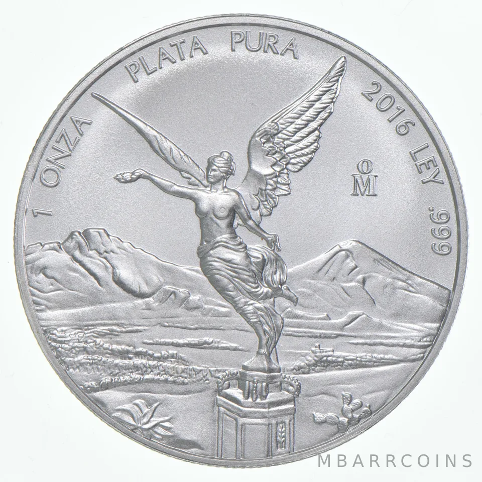 2016 Mexico 1 Onza Libertad 1 Oz Silver BU