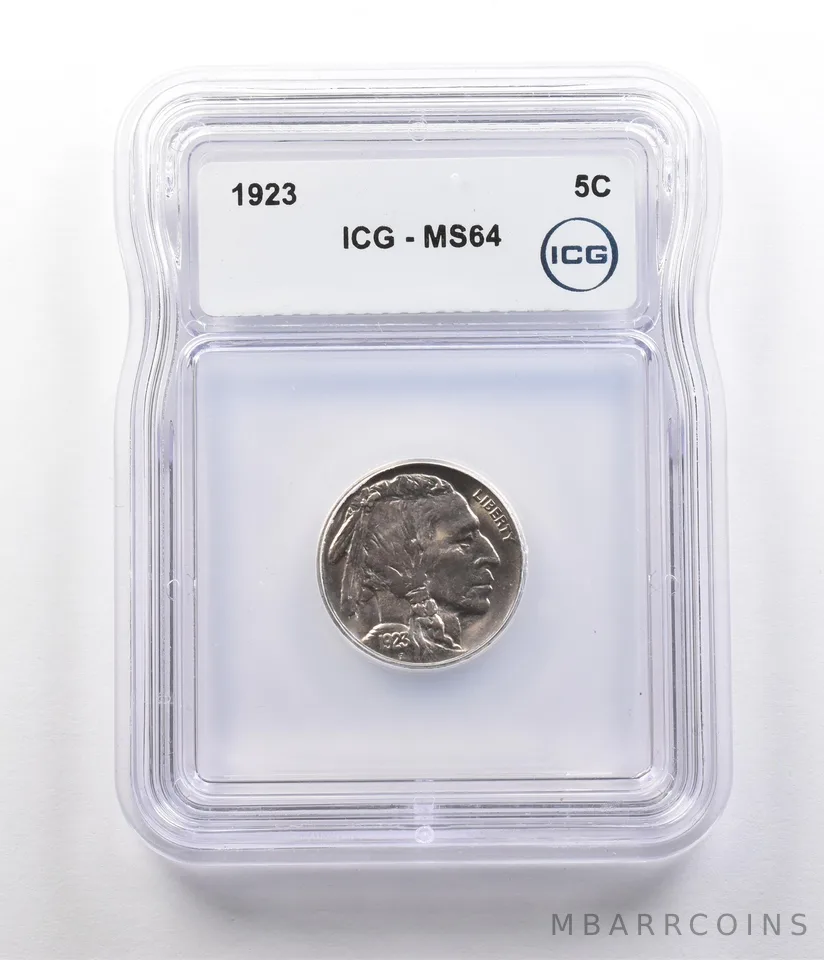 1923 Indian Head Buffalo Nickel MS64 ICG *2615