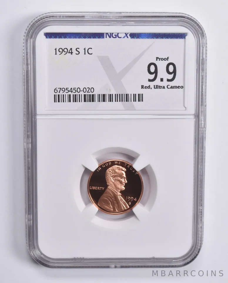 1994-S Lincoln Memorial Cent Proof 9.9 RD UCAM NGC X NGCX