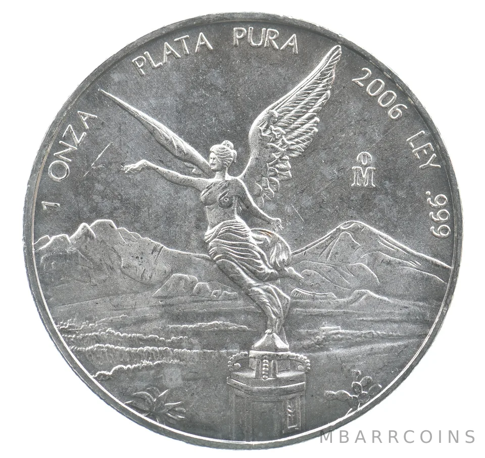 2006 Mo Mexico 1 Onza Silver Libertad *9463