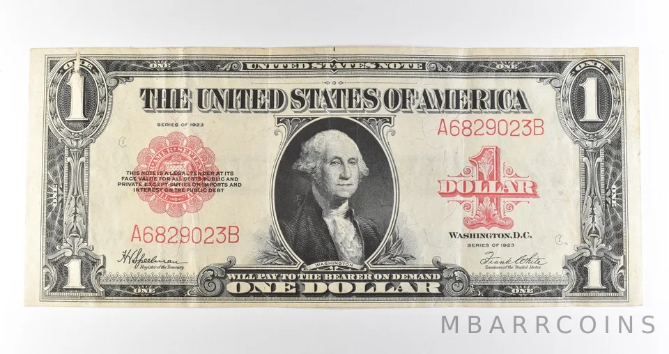 1923 $1 Legal Tender Red Seal Large Note Fr#40 *4595