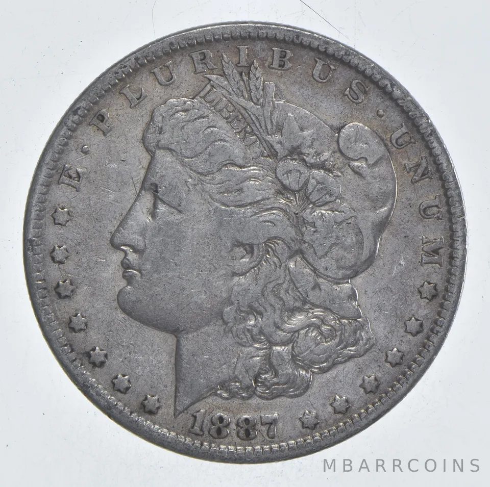 Early - 1887 Morgan Silver Dollar - 90% US Coin *088