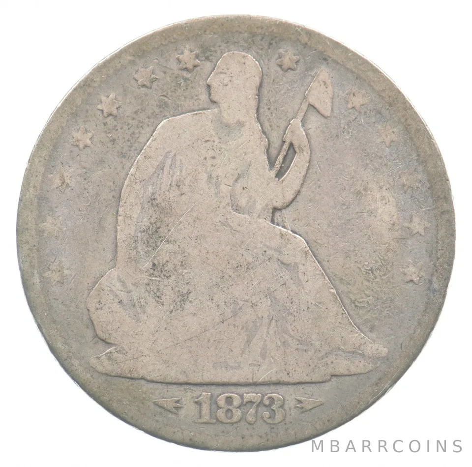 1873 Seated Liberty Half Dollar Arrows *4799
