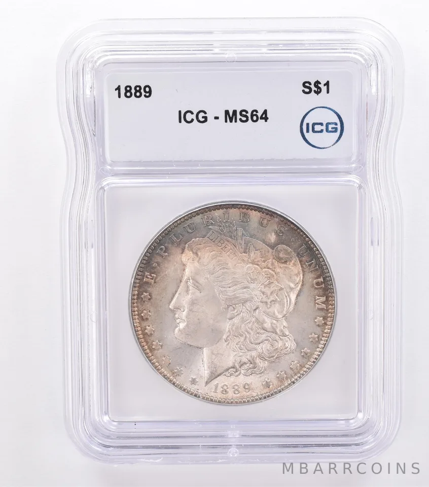1889 Morgan Silver Dollar MS64 ICG Beautiful Tone *8706