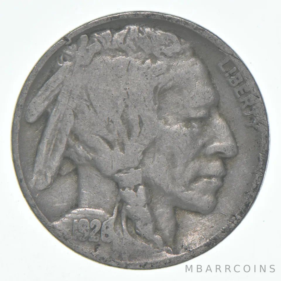 1926 (P) Indian Head Buffalo Nickel Average Circ