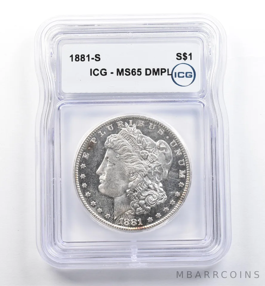 1881-S Morgan Silver Dollar MS65 DMPL ICG *0115