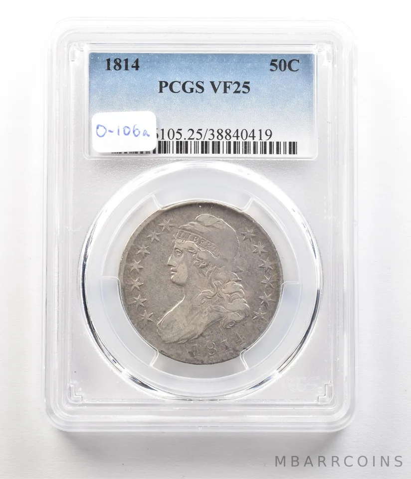 1814 Capped Bust Half Dollar VF25 PCGS *4993