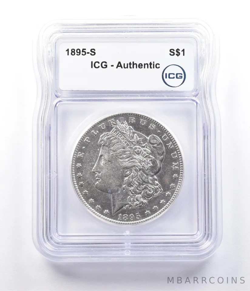 1895-S Morgan Silver Dollar Authentic ICG a2904