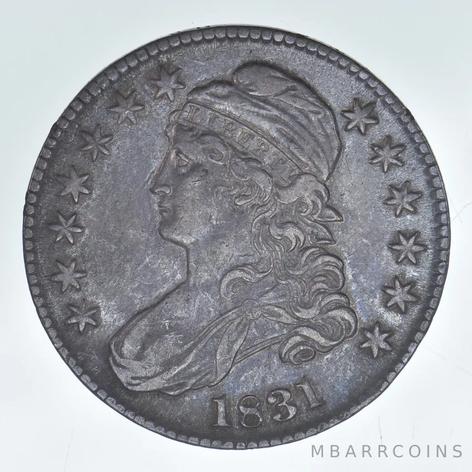 1831 Capped Bust Half Dollar Beautiful Tone a8046