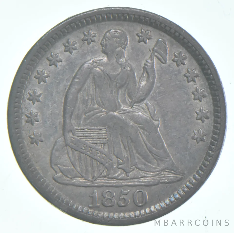 1850 Seated Liberty Half Dime a1137