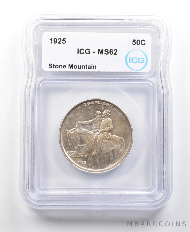 1925 Stone Mountain Commemorative Half Dollar MS62 ICG *4418