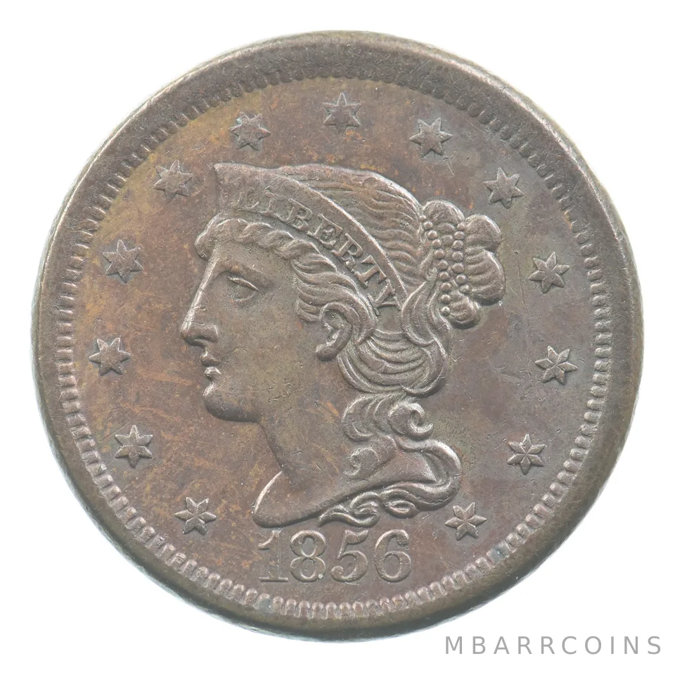 1856 Braided Hair Large Cent *6144