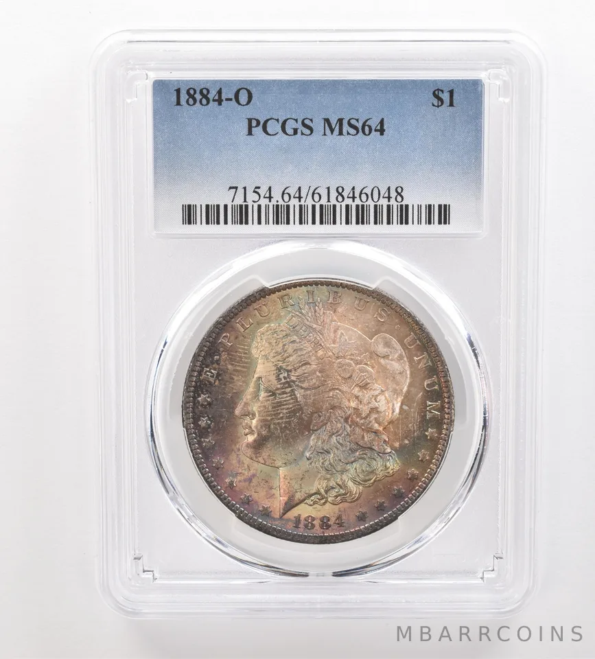 1884-O Morgan Silver Dollar MS64 PCGS Beautiful Tone *3223