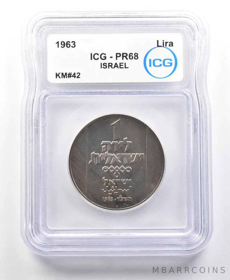 1963 Israel Lira KM#42 PR68 ICG *4199