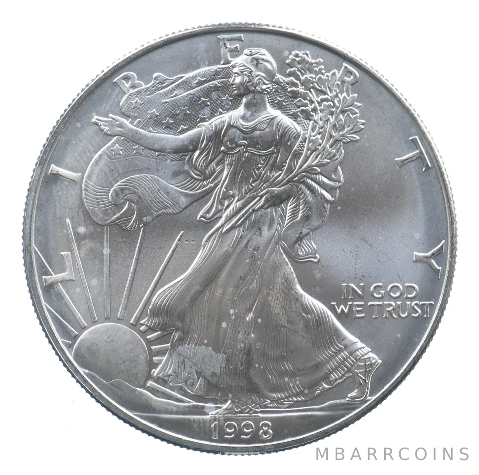 Better Date 1998 American Silver Eagle 1 Troy Oz .999 Fine Silver *708