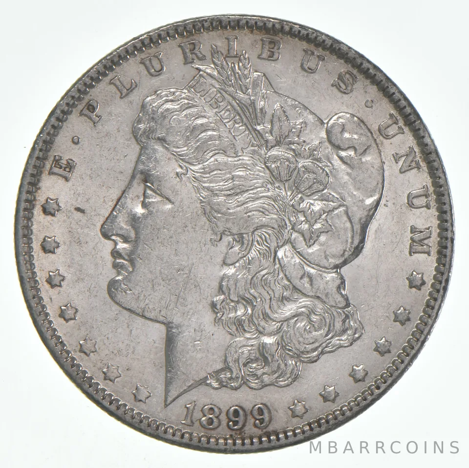 AU+ 1899-O Morgan Silver Dollar (1 coin)