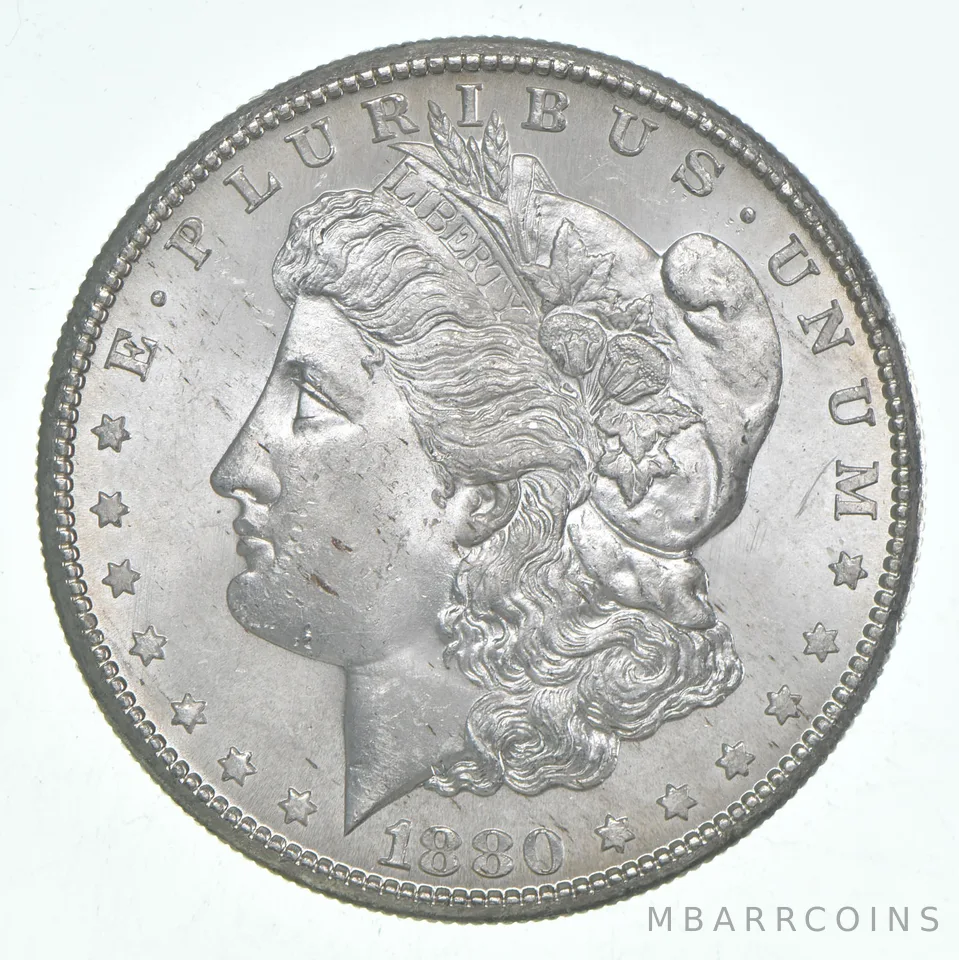 BU/Unc 1880-S Morgan Silver Dollar (1 coin)