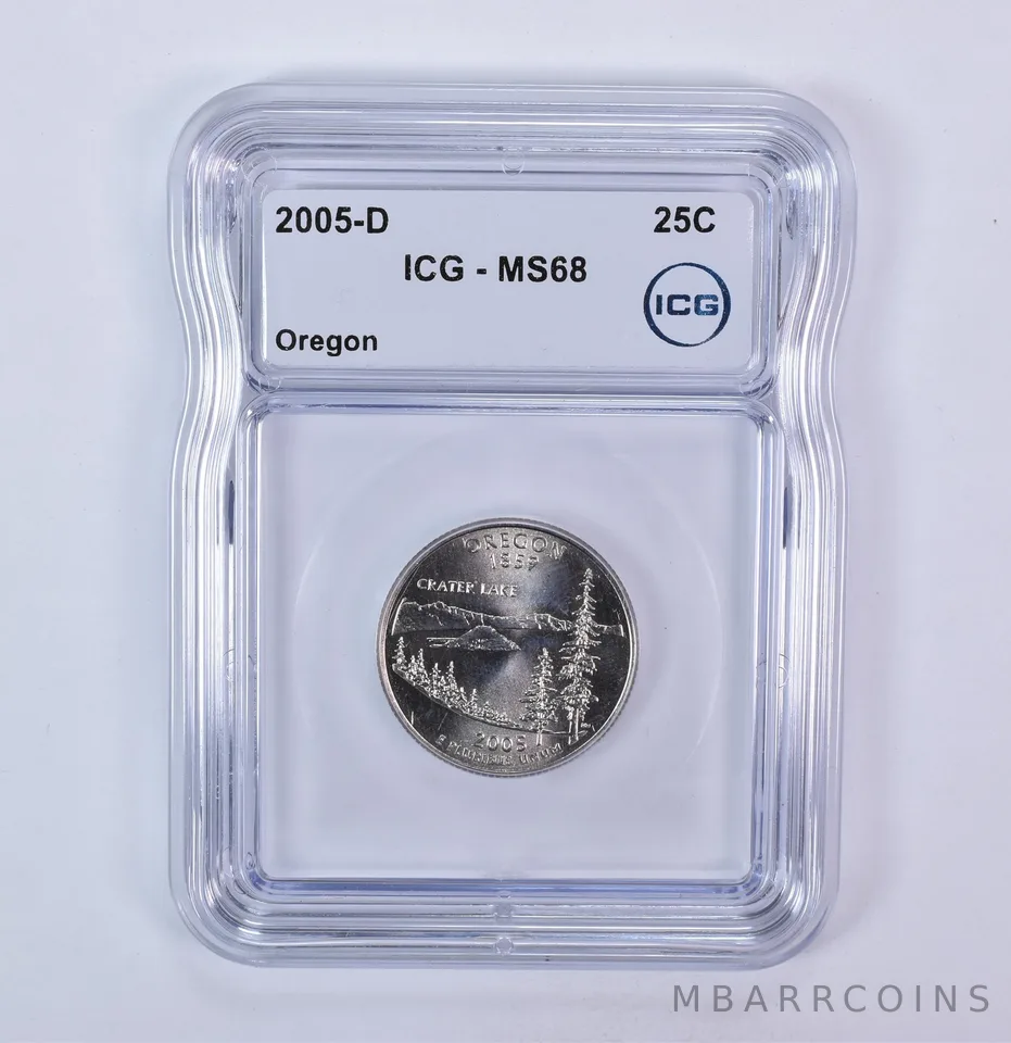2005-D Washington State Quarter Oregon MS68 ICG