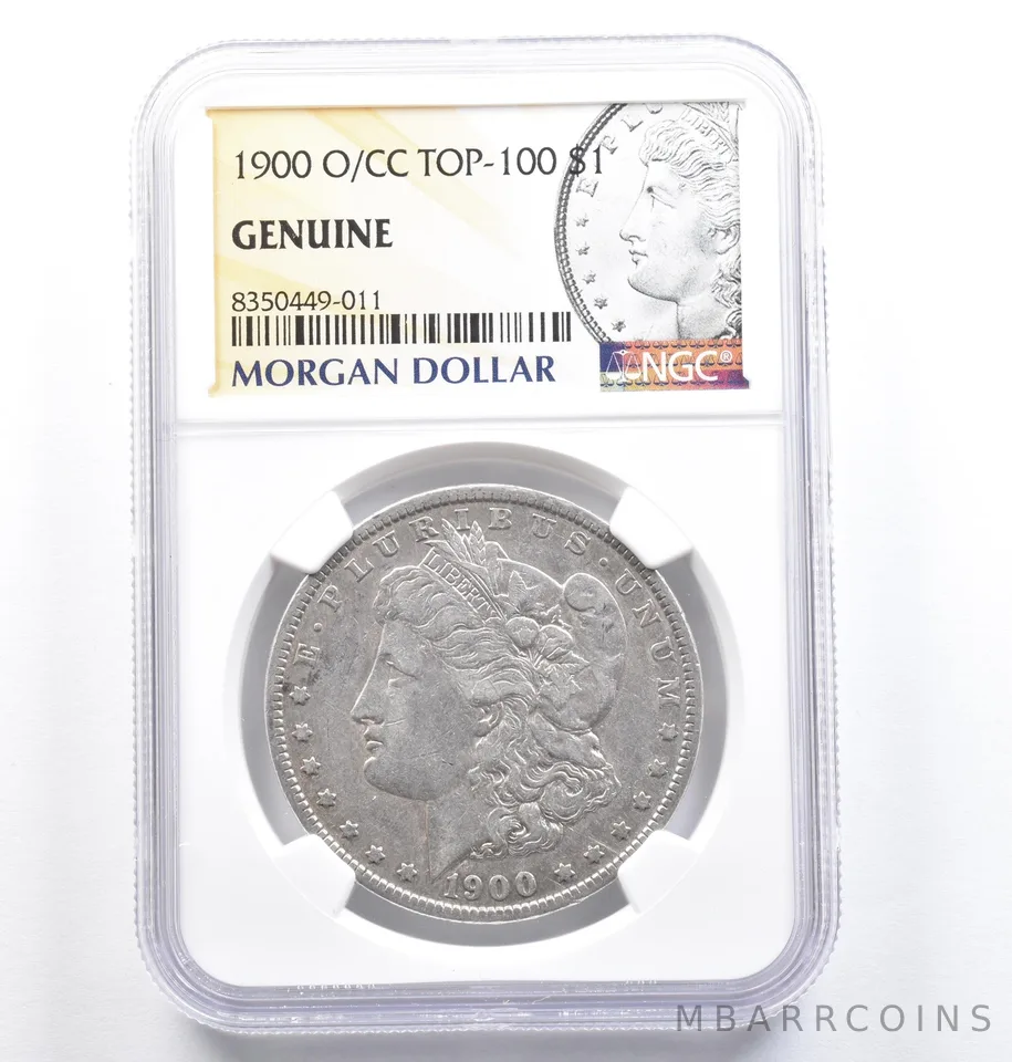 1900-O/CC Morgan Silver Dollar Top 100 Genuine NGC a0847