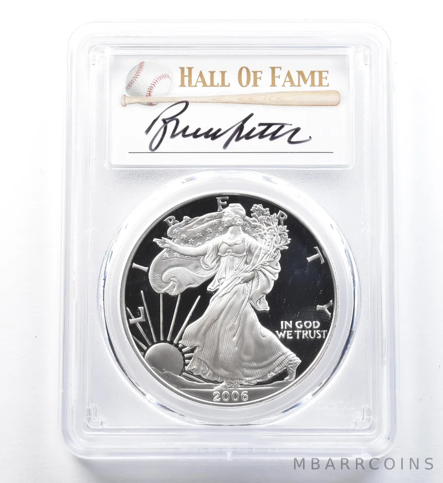 2006-W American Silver Eagle Bruce Sutter PR70 DCAM PCGS *1241