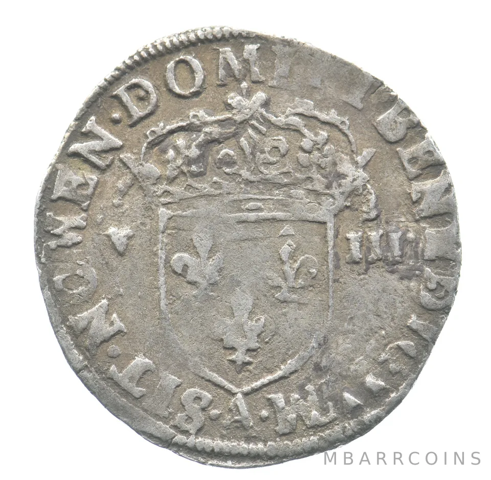 1587 France Franc Henry III *6483