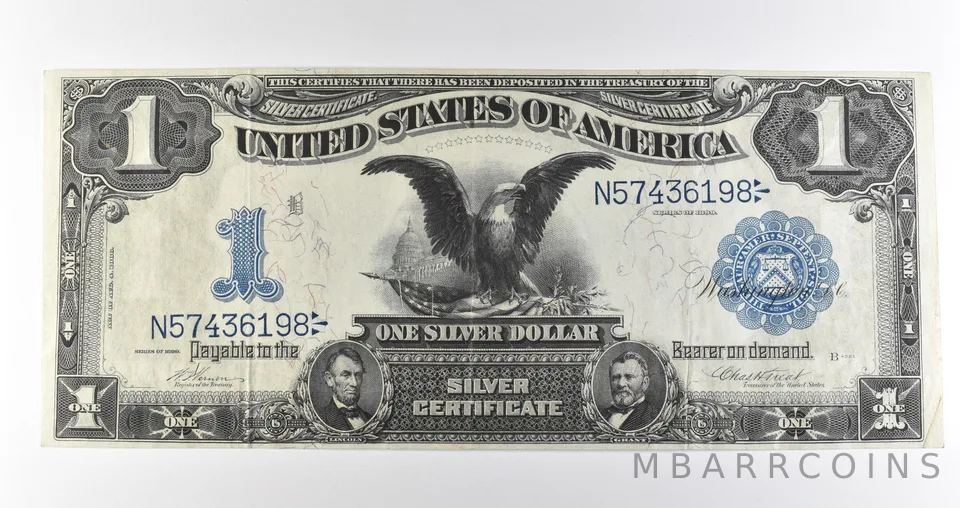 1899 $1 Silver Certificate Large Note Blue Seal *3619
