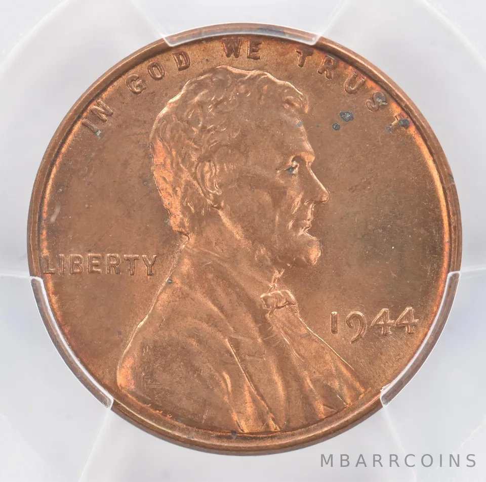 1944 Lincoln Wheat Cent MS63 RB PCGS Beautiful Tone *0954