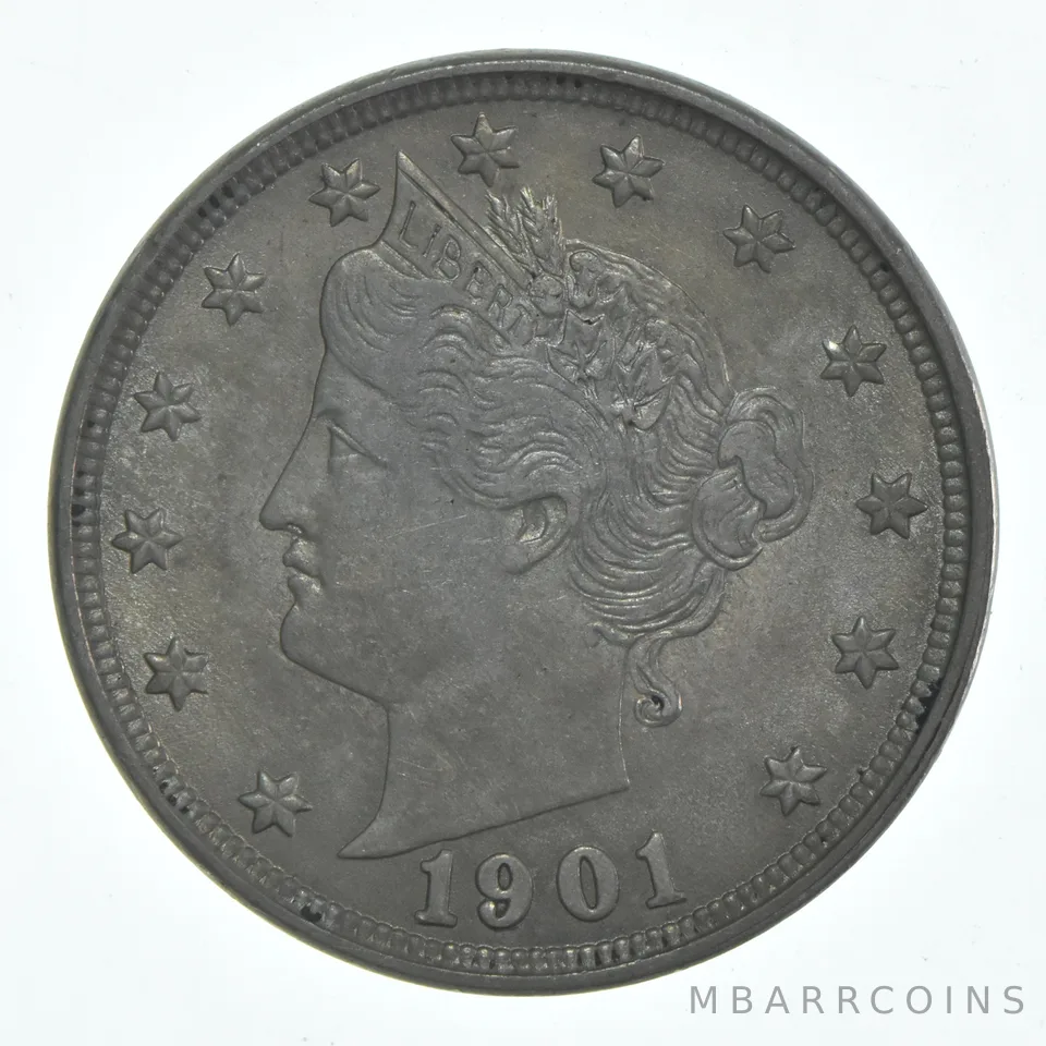 1901 Liberty V Nickel a6142