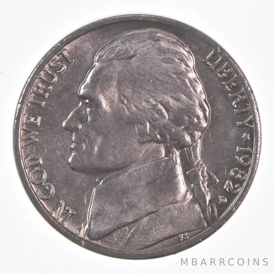 1982-D Jefferson Nickel Unc
