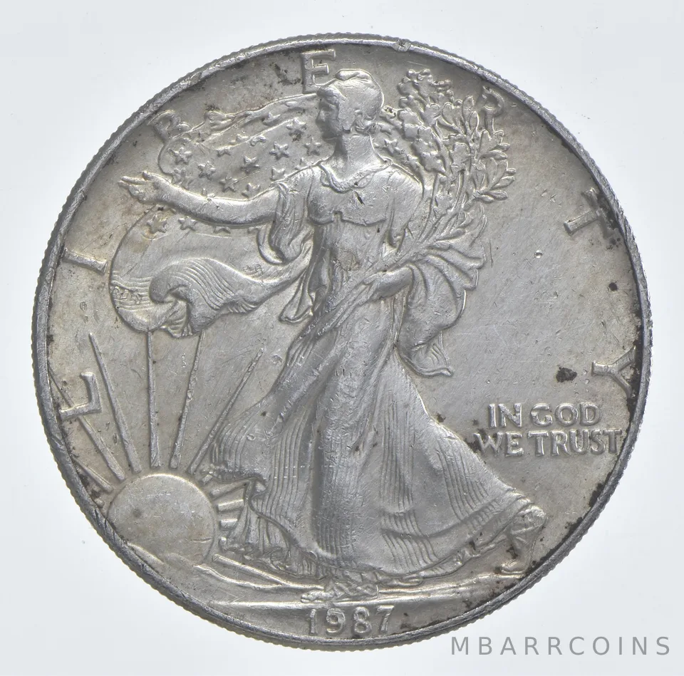 Better Date 1987 American Silver Eagle 1 Troy Oz .999 Fine Silver *962