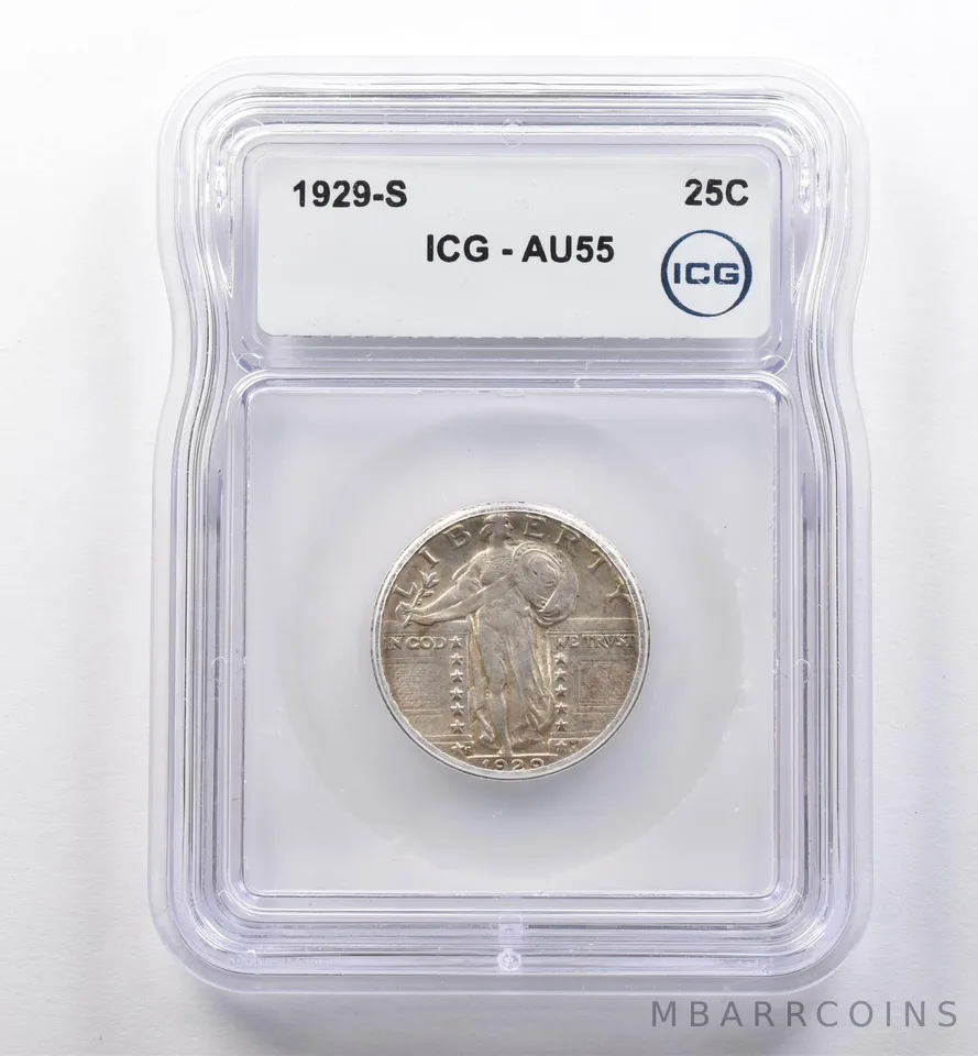 1929-S Standing Liberty Quarter AU55 ICG *2230