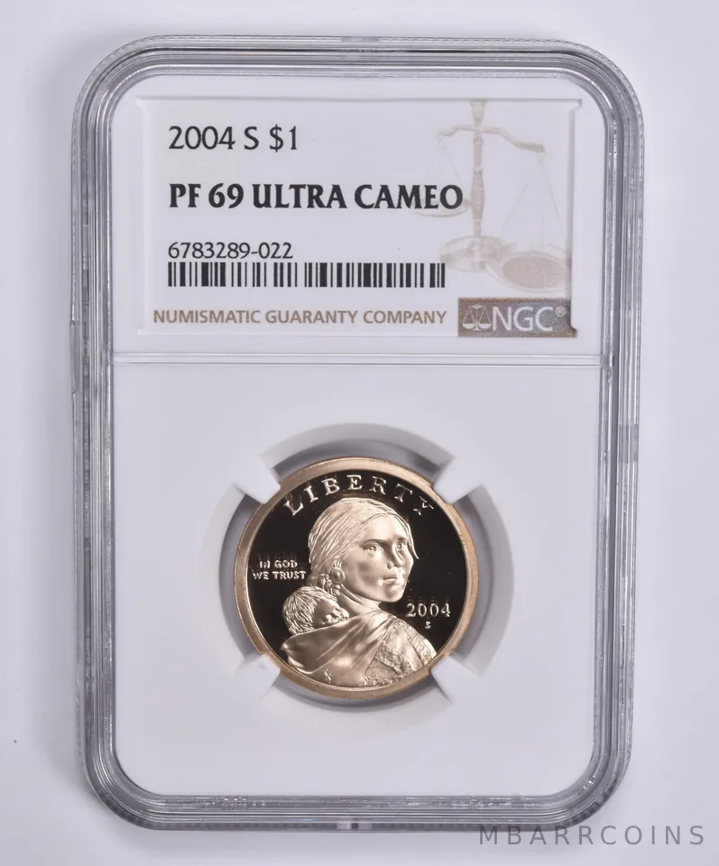 2004-S Sacagawea $1 PF69 UCAM NGC Brown Lbl