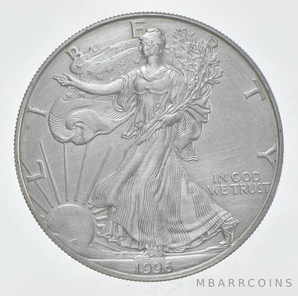 Rarest 1996 American Silver Eagle - Key Date - Rare LOW MINTAGE *366