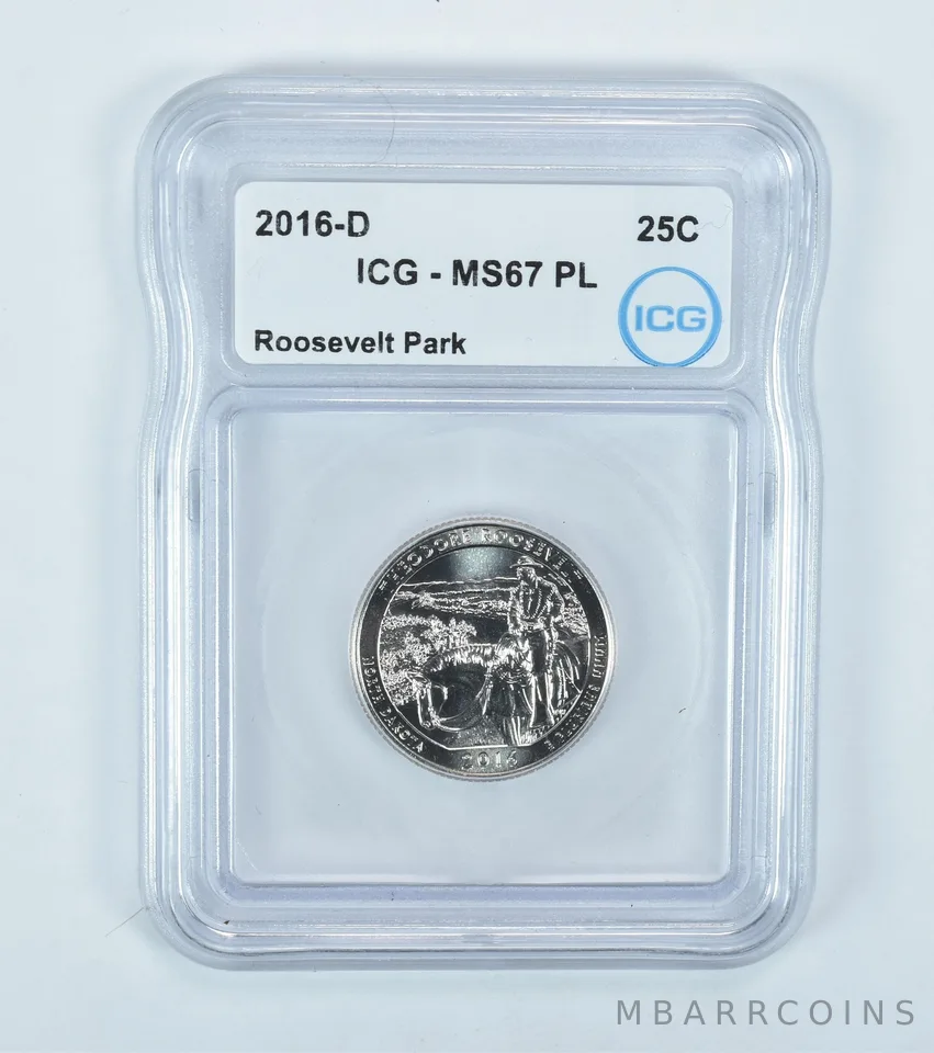 2016-D Washington Quarter ATB Roosevelt Park MS67 PL ICG
